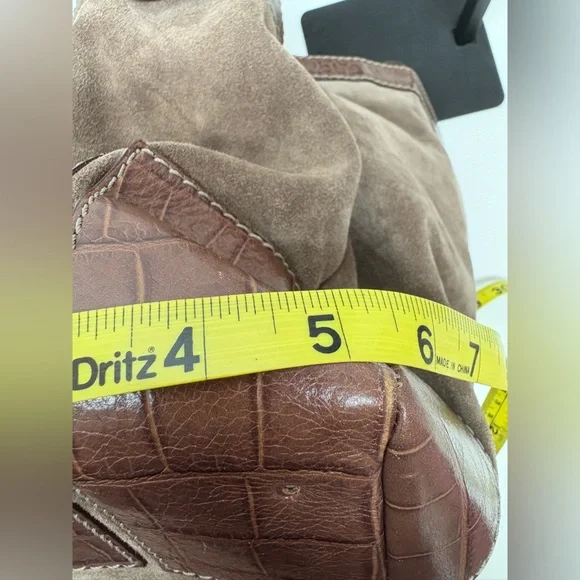 ♠️ Kate Spade ♠️ Brown Shoulder Bag with Suede and Leather - Picture 14 of 16